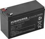 EMU Electronic BATTERY 12V 7.2AH VRLA/EP7.2-12 T2 EUROPOWER EMU