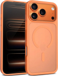 Crong Hybrid Matte Magnetic Case MagSafe iPhone 17 Pro Max Orange