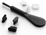 Mobile Origin USB-C Dust Plug Cleaning Brush CL1 Black/Clear