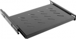 Lanberg 19" sliding shelf 1U/465x347mm, max load capacity up to 60kg | AK-1006-B | Black