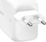BELKIN BOOSTCHARGE PRO 67 W DUAL GAN-L, ERT MIT EINZIEHBAREM KABEL WEI