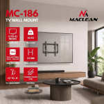Maclean TV Mount / Bracket, max VESA 200x200, 13-43", up to 45 kg, black, tilt adjustment 0&deg;&ndash;8&deg;, MC-186