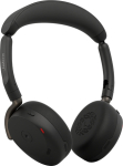 Jabra Evolve3 65 Flex MS - Headset - on the ear - Bluetooth - wireless, wired - active noise erasure - USB-C via Bluetooth adapter, USB-C - svart - Certified for Microsoft Teams, Zoom certified, Works With Google Meet, MFi certified