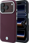 BMW Sign Inclined Deboss Letters MagSafe for iPhone 18 Pro Max / 17 Pro Max / burgundy