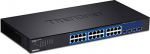 TRENDnet Switch 28 Port Gbit Manag. WebSmart 19" 10GSFP+