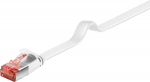 Wentronic Goobay Cat 6 flad U/FTP hvid 0.25m