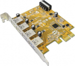 SUNIX Group IO Sunix PCIe 4x USB 3.0 (USB4300N) Retail