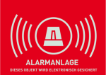 ABUS warning label Alarm (without ABUS logo) 74x 52.5 mm