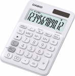 Lauakalkulaator Casio MS-20UC-White - 12 kohaline, tava- ja p&auml;ikesepatarei, 110gr, 23x106x150mm, Casio loogika