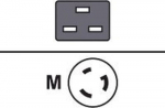FSAS ADAPTER IEC320 C19 US NEMA,