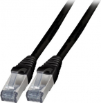 EFB Elektronik Patchcord Cat6a SFTP 3M 100% Cu LSZH TPE czarny