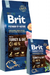 Brit Premium by Nature Light - dry dog food - Apple, Chicken, Corn, Turkey 15 kg
