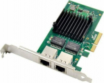 MicroConnect 2 port RJ45 network card, PCIe, Main chip : Intel I350 Intel