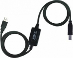 Cable USB PremiumCord USB-A - USB-B 15 m Czarny (ku2rep15ab)
