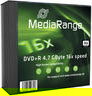 MediaRange DVD+R 4.7GB 5pcs Pack 16x Slimcase