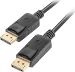 LANBERG Displayport M/M 19 PIN V1.2 Kabel 0.5m 4K schwarz