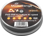 MediaRange DVD-RW 4.7GB 10pcs Spindel 4x