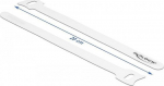 DELOCK Velcro cable ties L 200 x B 12 mm wei&szlig; 10 St&uuml;ck