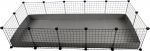 C&C modular cage 5x2 pig rabbit hedgehog silver 180 x 75 x 37 cm