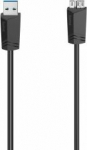 Kabel USB Hama USB-A - microUSB 0.75 m Czarny (002006260000)