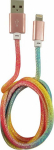 Kabel USB LC-Power USB-A - Lightning 1 m Multicoloured (31331C)