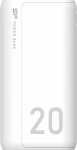Akupank Silicon Power GS15 20000mAh, valge, 2 &times; USB v&auml;ljund, microUSB ja USB-C sisend, USB-C laadimiskaabel, LED indikaator