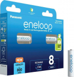 Panasonic Eneloop AAA Rechargeable Batteries 800mAh, 8 stk