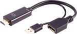 ShiverPeaks SHVP BS10-01012 - HDMI Adapter HDMI-A Stecker> DisplayPort Buchse - Adapter - Digital/Display/Video