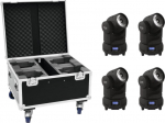 Eurolite Set 4x LED TMH-X1 Moving Head Beam+ Case 20000357