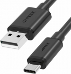 Kabel USB Unitek USB-A - USB-C 1 m Czarny (Y-C482BK)