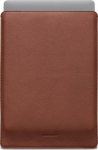 Woolnut Leather Sleeve - protective pocket 16" MacBook Pro, cognac