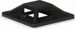 Lanview Self-adhesive Zip Tie Mounts, 25mm x 25mm, 50pcs, Black