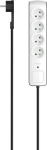 Hama surge protector power strip 4 jack 1.5 m White (P22237610000)