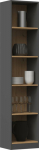 Topeshop BOOKSHELF R40 - ANTHRACITE DĄB ARTISAN