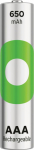 GP Batteries GP ReCyko Rechargeable Battery, Size AAA, 650 mAh, 1.2V (2-pack)