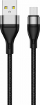 Kabel USB Jellico JELLICO kabel B16 Micro USB 3.1A 1M Czarny