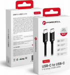 Kabel USB ForCell USB-C - USB-C 3 m Czarny