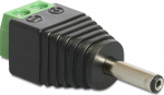 DELOCK Adapter Terminalblock 2Pin -> DC 1.3 x 3.5mm Stecker