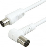 Schwaiger Antennenkabel 75 dB with angle 3 m Wei&szlig;