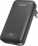 Travel wall charger GaN Dudao A65Q 65W USB-A / USB-C PD ultra- EU / US - czarna