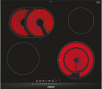 Siemens ET675FNP1E hob Black, Stainless steel Built-in Ceramic 4 zone(s)