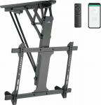 Maclean electric ceiling mount for TV, TUYA support, max VESA 600x400, for sloping walls, remote control, 32"-70", 35kg, MC-880T