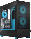 FRACTAL DESIGN Geh Pop Air RGB Cyan Core TG Clear Tint