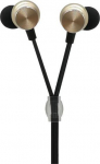 2GO In-ear stereo headset "Luxury" Zipper-Style gold