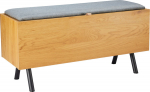 Hall bench AALBORG 90x32xH46cm, oak