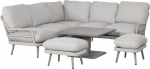 Garden furniture set MARENDA 4-parts, grey/beige