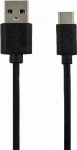Kabel USB Economy USB-A - USB-C 2 m Czarny (35385)