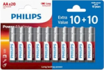 Philips AA LR6 Battery 20 pcs Blister