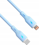 Kabel USB Akyga USB-C - USB-A 1 m Niebieski (AK-USB-72)