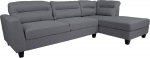Corner sofa HELSINKI RC, dark grey